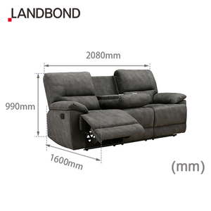 Canapé classique au design moderne pour salon, canapé inclinable double face en tissu, <span class=keywords><strong>2</strong></span> ou <span class=keywords><strong>3</strong></span> places, canapé inclinable de luxe pour la maison ou la villa - Product Image 6