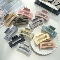 Pinza Grande para Cabello CANYUAN de Plástico PC Grueso Mate Estilo Coreano con Diseño Hueco Retro Venta al por Mayor