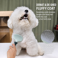 Kit de toilettage pour animaux de compagnie, ensemble de 8 pièces avec peigne, coupe-ongles, bol pliable et sac de rangement pour chats et chiens, soins quotidiens