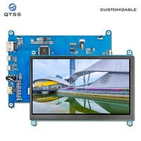Écran LCD 7 pouces QTSS, châssis d'affichage TFT IPS 1024x600 HMI pour Raspberry PI, écran tactile capacitif, écran secondaire, 1 an