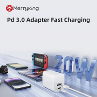 Cargador USB C pequeño de carga rápida para teléfono móvil PD 20W cargador de pared USB de carga súper rápida para iPhone para teléfono móvil