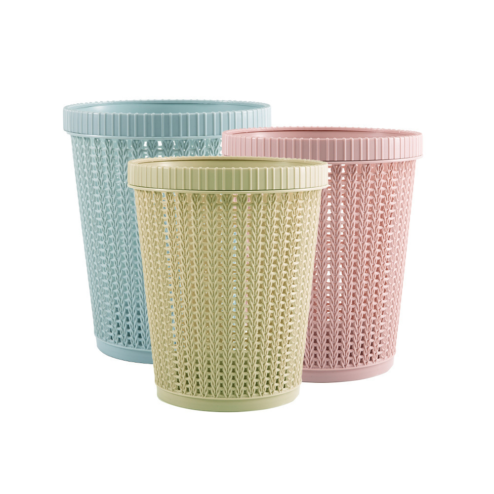 Пластиковая мусорная корзина для комнаты под заказ от производителя, полый кухонный мусорный корзина для отеля