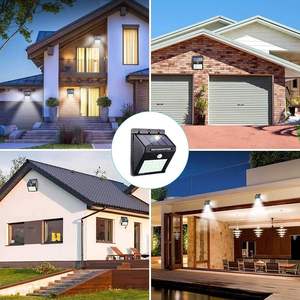 ALECTER <b>Solar</b> Powered 30 LED <b>Motion</b> <b>Sensor</b> <b>Light</b> IP65 Waterproof Wireless <b>Security</b> Wall <b>Light</b> for Road Garden 6000K Daylight - Product Image 4