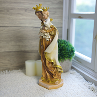 Produits en stock Statues religieuses catholiques Résine Statues chrétiennes Madonna del Carmelo Notre-Dame de M