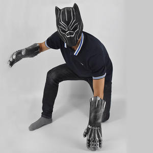 Disfraz de Pantera Negra de Halloween y Pascua, Máscara y Guantes de Látex de 3 Piezas, Disfraz de Cosplay Reutilizable y Ecológico - Product Image 1
