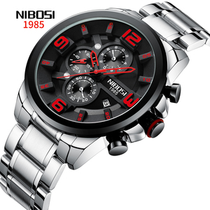สำหรับ nibosi นาฬิกาข้อมือควอทซ์ธุรกิจ2336สำหรับผู้ชายตัวเรือนสแตนเลสและหน้าต่างหน้าปัดอัลลอยด์ที่จัดหาโดยการเคลื่อนไหวของเซี่ยงไฮ้ - Product Image 2