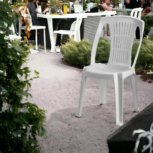 Sedia da Giardino Impilabile in Plastica Progarden Stella Bianca 53x46x86h cm Design Senza Braccioli - Product Image 5
