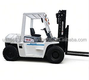 2023 Model TCM 70 Diesel Forklift 7 Ton 3 Meters <b>Lifting</b> Height Fwd Offroad Two Stage Mast Solid Tire - Product Image 1