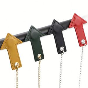 Tees de golf altos y duraderos de PU con cadena y colgador magnético de cuero con flecha, ideales para regalos - Product Image 2
