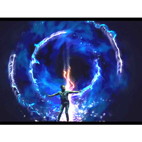 Layar Proyektor Hologram 3D 360 Derajat Transparan, Layar Jala Hologram, Kain Hologram