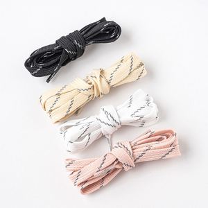 Lacets plats réfléchissants en polyester pour chaussures de hockey sur glace et baskets de sport pour hommes et femmes – Grande Vente - Product Image 2