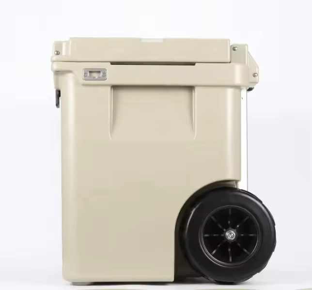 Rotomolded Cooler Box with Wheels 45QT Heavy Duty Ice Chest 7 Day Ice ...