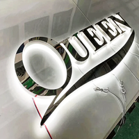 Letras de canal LED 3D personalizadas Logotipo de publicidad exterior Letreros de metal con retroiluminación acrílica para edificios para escuelas y hospitales