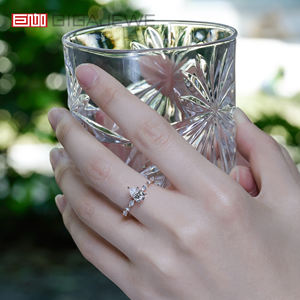 GIGAJEWE 1Ct corte de pera DEF Color CVD diamante 9K/14K/18K oro rosa compromiso promesa anillo para mujer joyería personalizable - Product Image 4