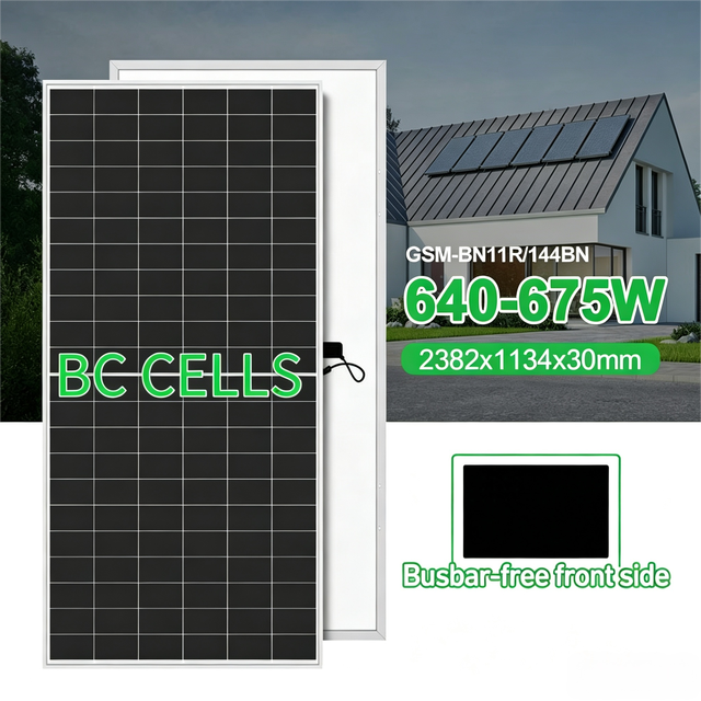 Fully Automatic Facility World-Class Technology 655W Bifacial Mono Solar Panel Dual Glass PV Module Made in China
