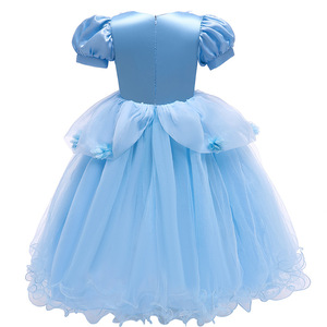 Costume de princesse pour filles, déguisement de Halloween pour enfants, robe de bal en polyester, inspirée <span class=keywords><strong>des</strong></span> films et séries télévisées - Product Image 3