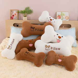 Nouveau créatif dessin animé <span class=keywords><strong>chien</strong></span> os oreiller coussin lavé ours en peluche jouet pour enfants maille <span class=keywords><strong>cadeau</strong></span> d'anniversaire pour les filles soulagement du Stress - Product Image 2