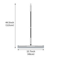 Ménage Silicone Squeeze pour le lavage des sols Outils de nettoyage Grattoir à vitres Poils d'animaux Balayage antiadhésif et cuisine