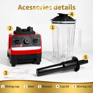 เครื่องปั่นน้ำผลไม้กำลังสูงแบบขายส่ง ความเร็วสูง ความจุ 2 ลิตร สำหรับครัวเรือน เครื่องปั่นไฟฟ้า - Product Image 5