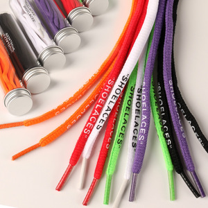 <span class=keywords><strong>Cordones</strong></span> de Zapatos Personalizados con Impresión de "SHOELACES", <span class=keywords><strong>Cordones</strong></span> Ovalados Multicolores de Poliéster <span class=keywords><strong>para</strong></span> <span class=keywords><strong>Zapatillas</strong></span> <span class=keywords><strong>Deportivas</strong></span> - Product Image 2