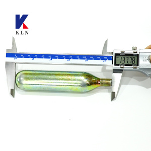 Cartouche de CO2 en acier rechargeable de 45 g, 60 bars, pour l'entretien des équipements pneumatiques, outils industriels, usage en atelier de bricolage - Product Image 3