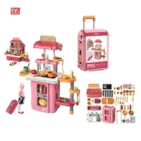 Мобильная игра для приготовления пищи BS 3 в 1 для девочек, креативная развивающая игрушка розового цвета для ролевых игр, Детская кухонная игрушка для раковины, распродажа