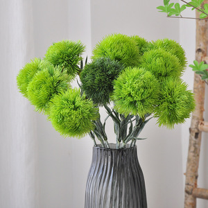Bouquet de carnations vertes artificielles Yoshinobu 50 cm Vert clair Vert foncé Pour la décoration de la maison Arrangements floraux de mariage - Product Image 3