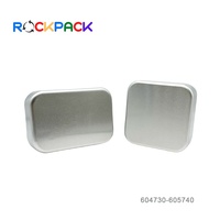 Boîte à savon carrée en aluminium de 100 ml et 180 ml, vente en gros, étui à savon portable en aluminium