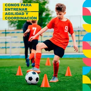 12 piatti di plastica 12 coni 12 anelli Ula Ula Kit educativo (56cm)