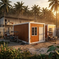 Maison préfabriquée en acier, conteneur détachable et pliable, bureau de chantier modulaire, camp de travail, dortoir pour la construction