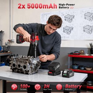 Avhrit Cordless Impact Wrench 3/4 In 2200Nm High Torque 5000Maha Battery Diy <b>Power</b> <b>Tool</b> - Product Image 4