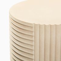 Table basse moderne en MgO écologique, légère et durable, couleur crème, pour salon, chambre et mobilier de maison