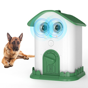 Ultrasonic Dog Repeller Outdoor Anti-Barking Training Device Automatic <b>Bark</b> <b>Control</b> Green ABS Material - Product Image 1