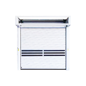 Porte métallique à volets roulants en spirale à grande vitesse Portes de <span class=keywords><strong>garage</strong></span> isolées en aluminium rapide Entrepôt de sécurité Portes roulantes en acier - Product Image 6