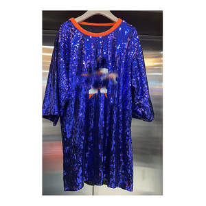 Disponibile Taglia Unica per Tutte le Magliette <span class=keywords><strong>con</strong></span> <span class=keywords><strong>Paillettes</strong></span> Houston per Donne, Maglia <span class=keywords><strong>con</strong></span> <span class=keywords><strong>Paillettes</strong></span> Arancione per Tifosi della Squadra Stros, Gameday - Product Image 5