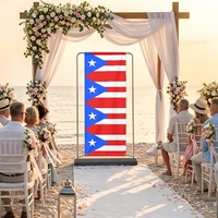 Drapeau de Porto Rico personnalisé en tissu multi-tailles, pour décoration murale domestique, séances photo en studio et présentation d'événements familiaux