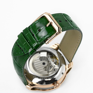 Montre mécanique automatique de luxe pour homme avec logo personnalisé, cadran squelette de style chinois gravé en 3D, bracelet en cuir premium - Product Image 6
