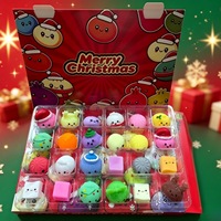 Boîte mystère de Noël : Jouets en caoutchouc souple pour enfants de 5 à 7 ans, Calendrier de l'Avent sensoriel 2026, Jouet éducatif anti-stress pour bébé