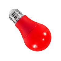 Ampoule LED rouge pour lanterne de mariage, décoration E27, dissipateur thermique en plastique-aluminium, lumières décoratives de Noël et de fêtes