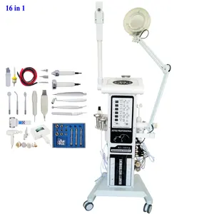 수직 16 In 1 다기능 살롱 사용 페이셜 스킨 케어 기계 진공 고주파 바이오 주름 제거 뷰티 머신