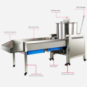 Máquina de Palomitas de Maíz Comercial Totalmente Automática, con Calentamiento y Agitación Eléctrica Manual, Máquina Industrial para Hacer Palomitas - Product Image 4