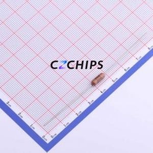 Résistance traversante RN60D1801FB14, composant traversant (THT), D3.7xL8.7mm, film métallique, 1.8kOhm, 1%, 250mW - Product Image 1