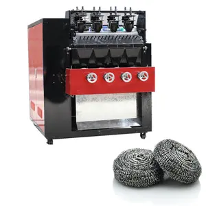 hot sale full automatic scourer scrubber making machine