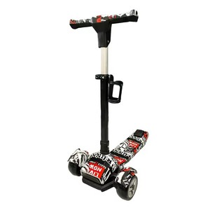 Monopattino Pieghevole Leggero con Luci LED EN71 e Ruote in PU Lampeggianti per Bambini dai <span class=keywords><strong>3</strong></span> ai 12 Anni, per Giochi all'Aperto - Product Image 1