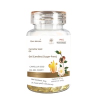 Bonbons Gélifiés à l'Huile de Graine de Camélia, Anti-Âge, à Base de Fleur de Camélia, de Shandong, Bouteille de 50ml