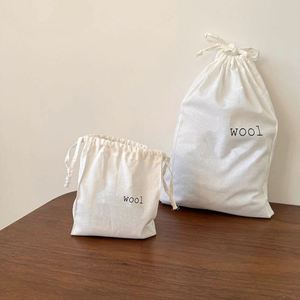 Personalized <b>Drawstring</b> Cotton Bags Eco Friendly Packaging <b>Pouch</b> With Custom Logo Printing - Product Image 2