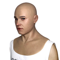 Masque en silicone pour homme d'âge moyen Ruiqi, texture de peau humaine ultra-réaliste, masque intégral pour jeu de rôle, masque de simulation, accessoire de maquillage