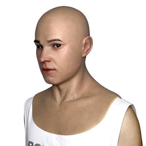 Masque en silicone <span class=keywords><strong>pour</strong></span> homme d'âge moyen Ruiqi, texture de peau humaine ultra-réaliste, masque intégral <span class=keywords><strong>pour</strong></span> jeu de rôle, masque de simulation, accessoire de <span class=keywords><strong>maquillage</strong></span> - Product Image 6