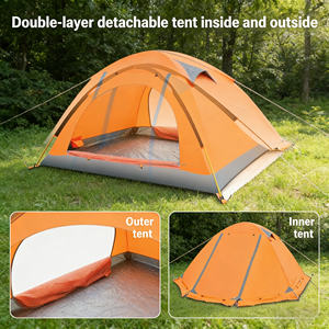 Bastones de Aluminio Ligeros para 2-3 Personas, Tipo Recto, Resistentes al Viento y al Agua, para Senderismo y Montañismo, Aptos para las Cuatro Estaciones - Product Image 5