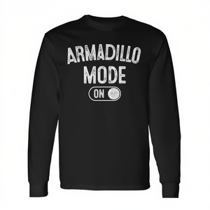 Camiseta de manga larga con diseño de armadillo, disfraz de armadura, tema animal - Product Image 2